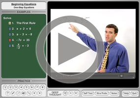 Solving One Step Linear Equations Multiplying Dividing Purplemath