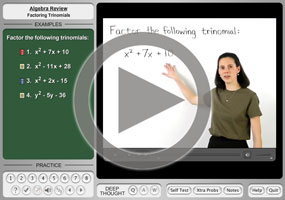 Factoring Trinomials on MathHelp.com