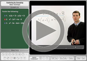 Factoring by Grouping on MathHelp.com