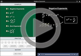Negative Exponents on MathHelp.com