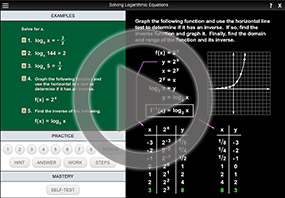 Solving Logarithmic Equations on MathHelp.com