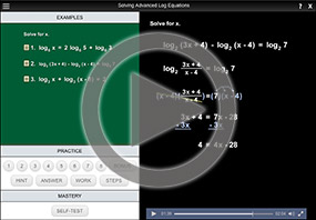 Advanced Log Equations on MathHelp.com