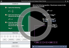 How do exponents work in equations?
